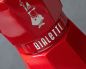 Preview: Bialetti Exclusive Moka Express rot, Espressokocher 6 Tassen 2. Wahl (defekte Verpackung)