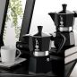 Preview: Bialetti Moka Express Schwarz, Espressokocher 6 Tassen 2. Wahl (Lackfehler)