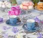 Preview: Bridgerton Set 2 Espressotassen mit Untertasse, Porzellan (90ml)