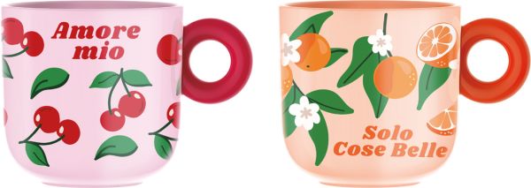 Mercato Della Frutta 2er Set Kaffeebecher, je 300 ml, bunt
