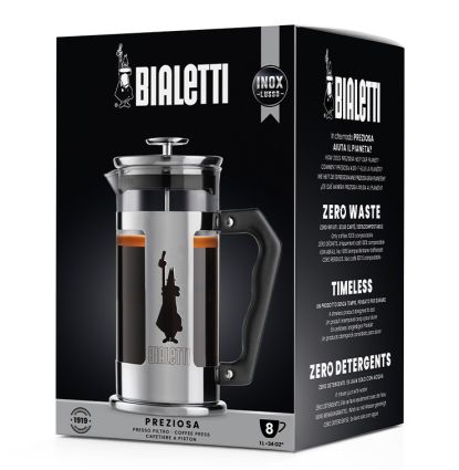 French Press Preziosa 1 Liter, Kaffee- und Teebereiter - 2. Wahl (defekte Verpackung)