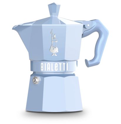 Bialetti Exclusive Moka Express hellblau, Espressokocher