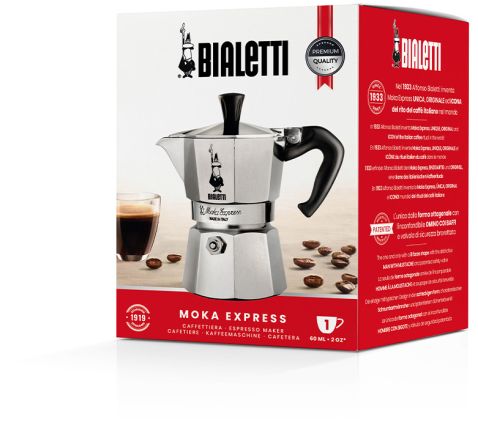 Bialetti Moka Express, Espressokocher 6 Tassen 2. Wahl (defekte Verpackung)