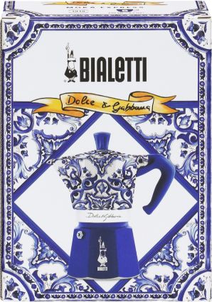 Moka Express Bialetti Dolce&Gabbana Blu Mediterraneo, 6 Tassen