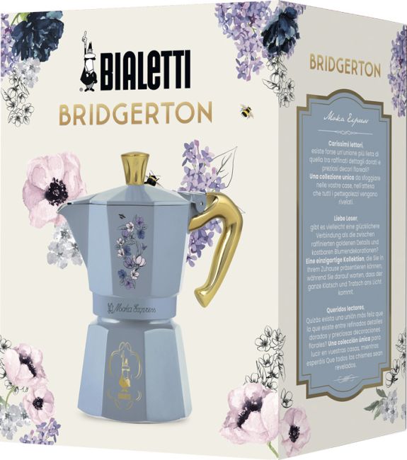 Bridgerton Espressokocher Moka Express 6 Tassen - 2. Wahl (Lackfehler)