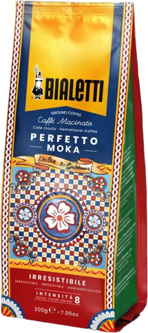 Bialetti Dolce & Gabbana Perfetto Moka Irresistibile, Kaffee gemahlen 200g