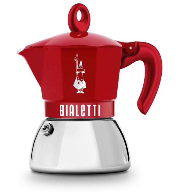 Bialetti Exclusive Moka Induktion rot, Espressokocher