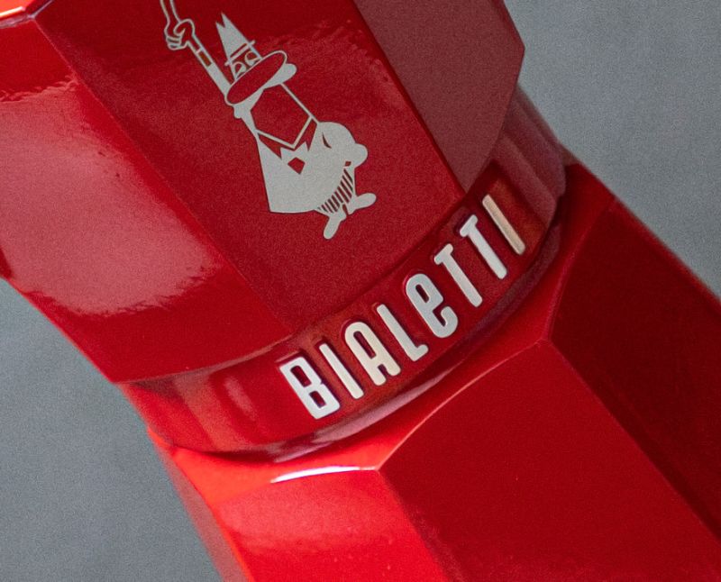 Bialetti Exclusive Moka Express rot, Espressokocher 6 Tassen 2. Wahl (defekte Verpackung)
