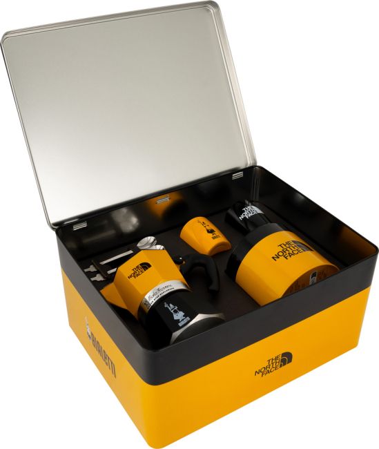 Bialetti & North Face Geschenkbox offen
