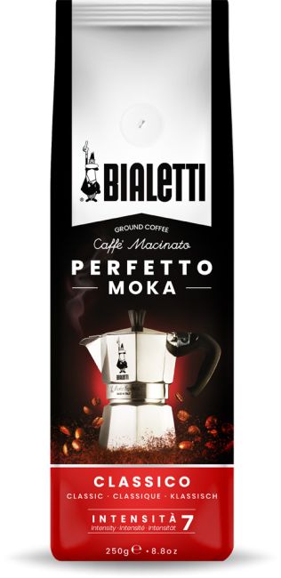 Bialetti Venus 6T, Edelstahl Espressokocher inkl. Perfetto Moka Classico 250g - 2. Wahl (defekte Verpackung)