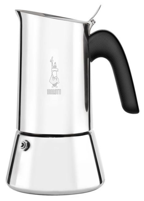 Bialetti Venus 6T, Edelstahl Espressokocher inkl. Perfetto Moka Classico 250g - 2. Wahl (defekte Verpackung)
