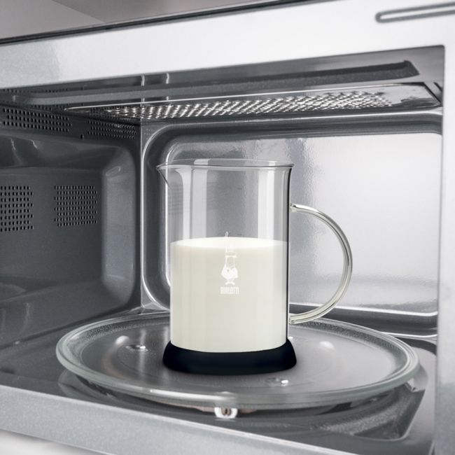 Milchaufschäumer Cappuccinatore aus Glas für die Mikrowelle