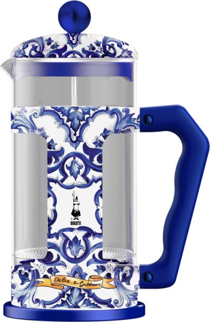French Press Preziosa 1 Liter, Bialetti Dolce&Gabbana Blu Mediterraneo