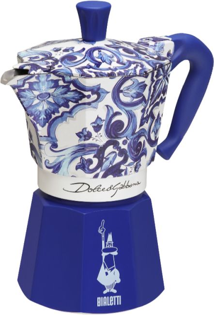 Moka Express Bialetti Dolce&Gabbana Blu Mediterraneo, 6 Tassen