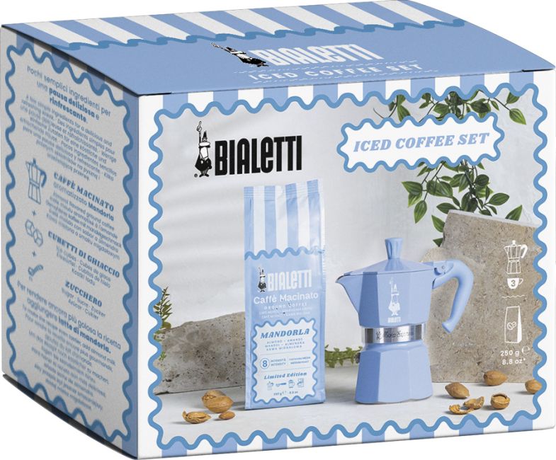 Geschenkverpackung Moka Azzurro Iced Coffee Set