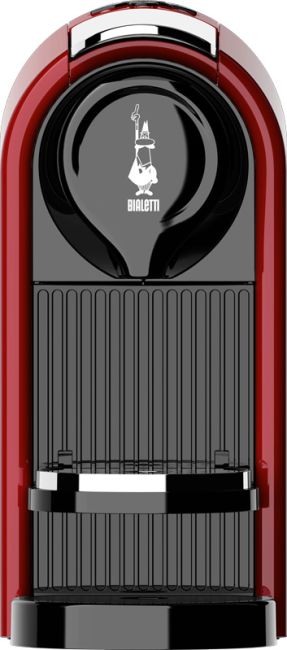 Frontansicht Bialetti Gioia Plus Kapselmaschine rot