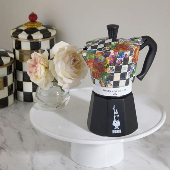 MacKenzie-Childs Espressokocher Moka Express, 6 Tassen