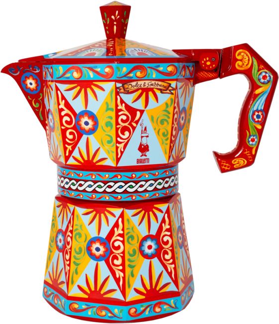 Übergroße Moka Express Bialetti Dolce&Gabbana, 50 Tassen