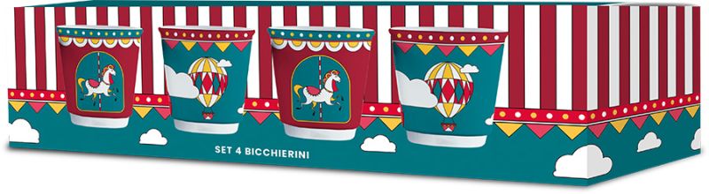 Winter Wonderland Set 4 Espressobecher, Porzellan (90 ml)